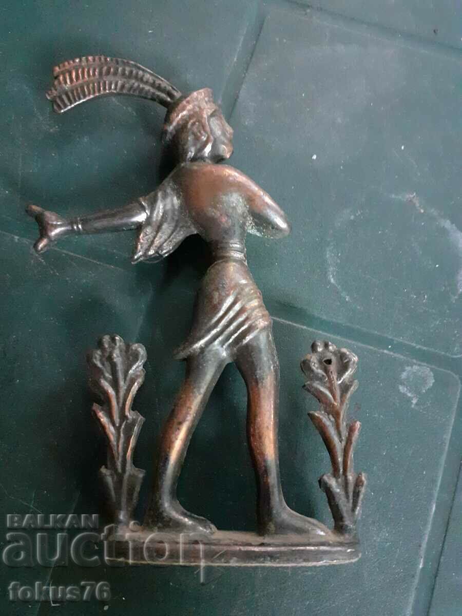 Small metal figure statuette Indian with price 29.00 BGN | € 14.83