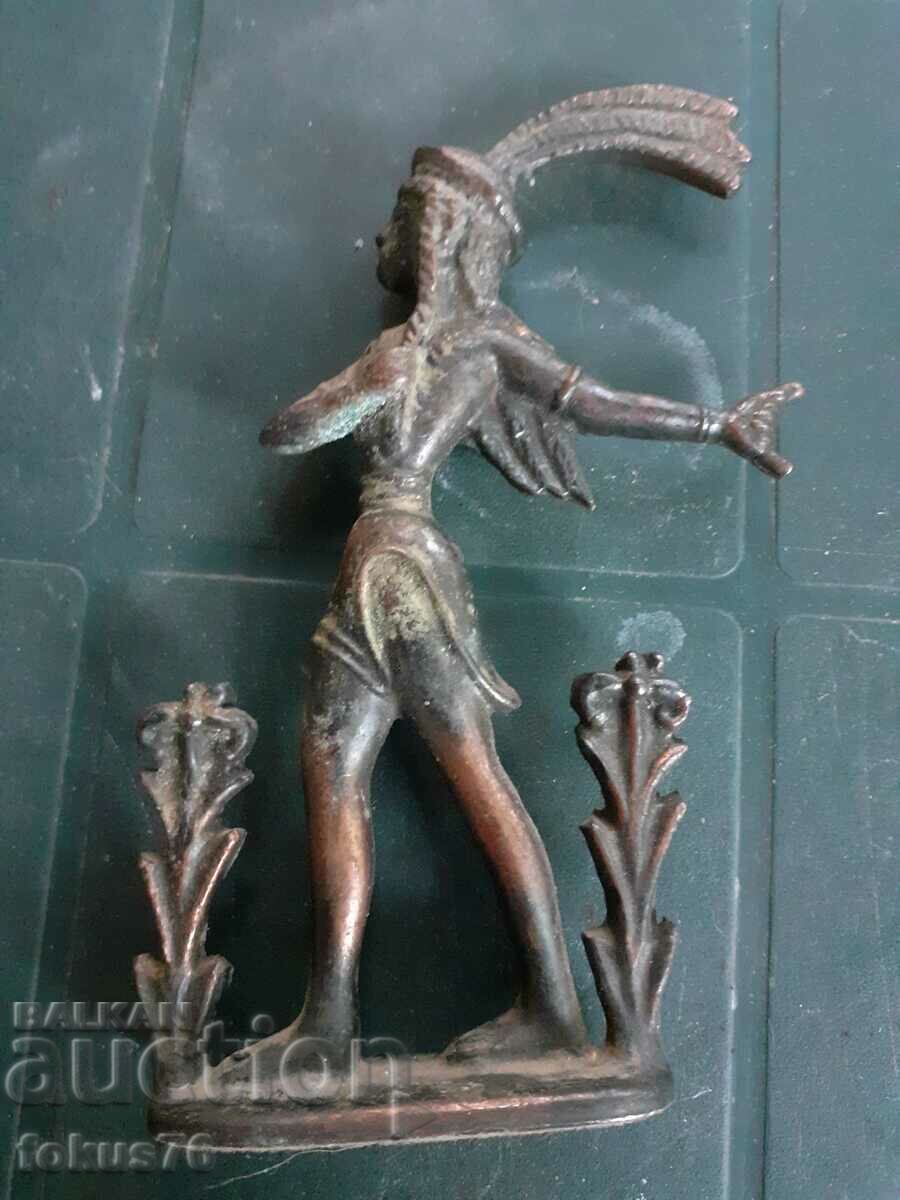 Small metal figure statuette Indian