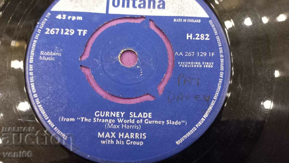 Auction Max Harris small format gramophone record Auction Max Harris small format gramophone record