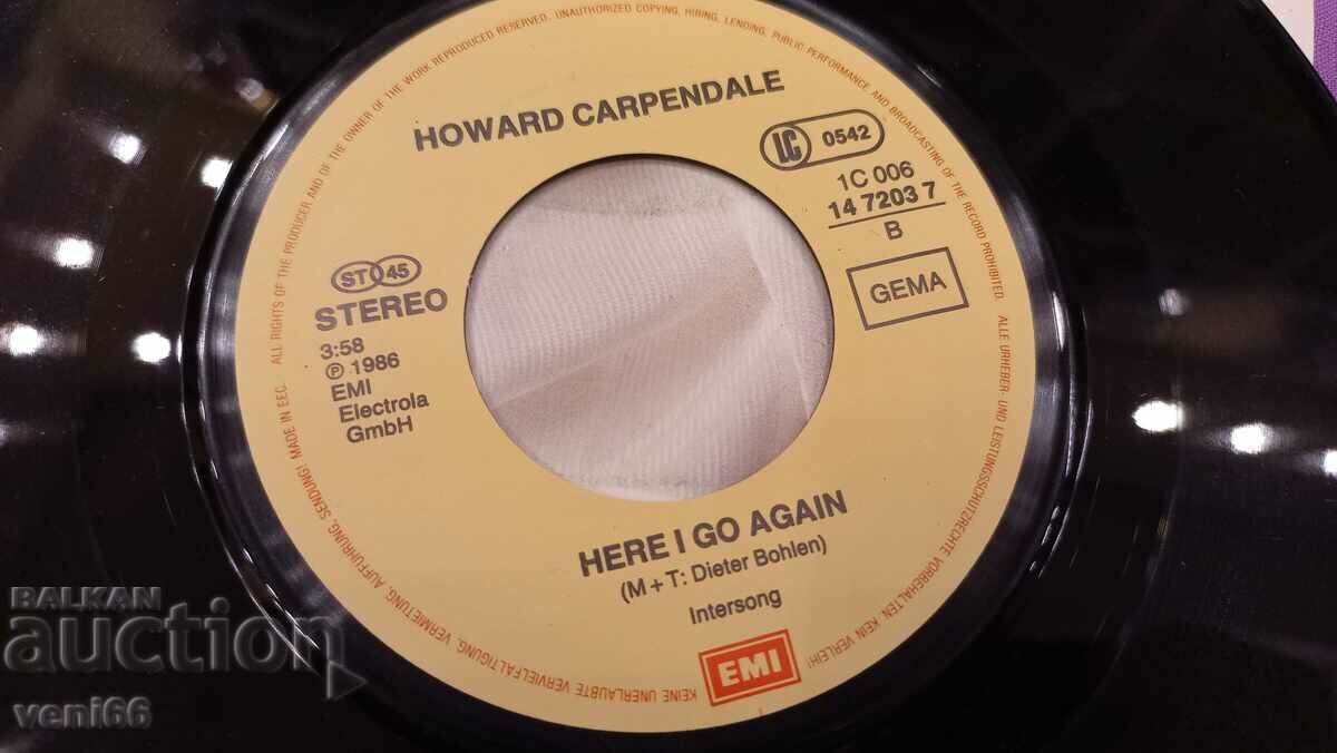 Auction Gramophone record small format H.Carpendale Auction Gramophone record small format H.Carpendale