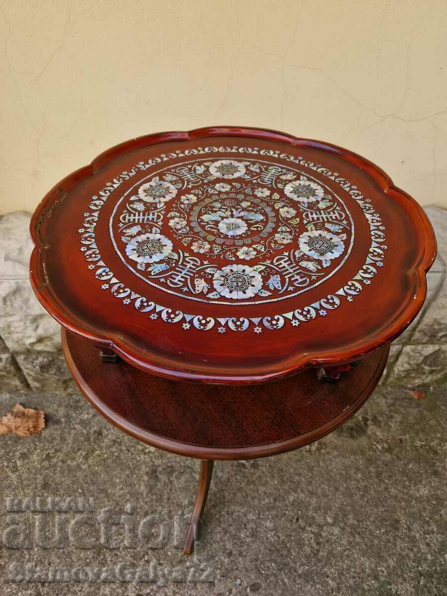 Antique Korean mother-of-pearl inlaid side table with price 498.00 BGN | € 254.62 Antique Korean mother-of-pearl inlaid side table with price 498.00 BGN | € 254.62