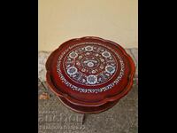 Antique Korean mother-of-pearl inlaid side table