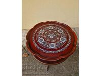 Antique Korean mother-of-pearl inlaid side table