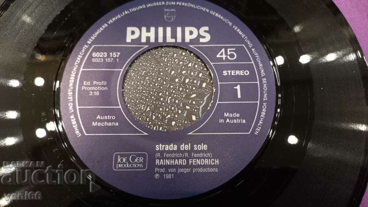 Auction Gramophone record small format Strade del sole Auction Gramophone record small format Strade del sole