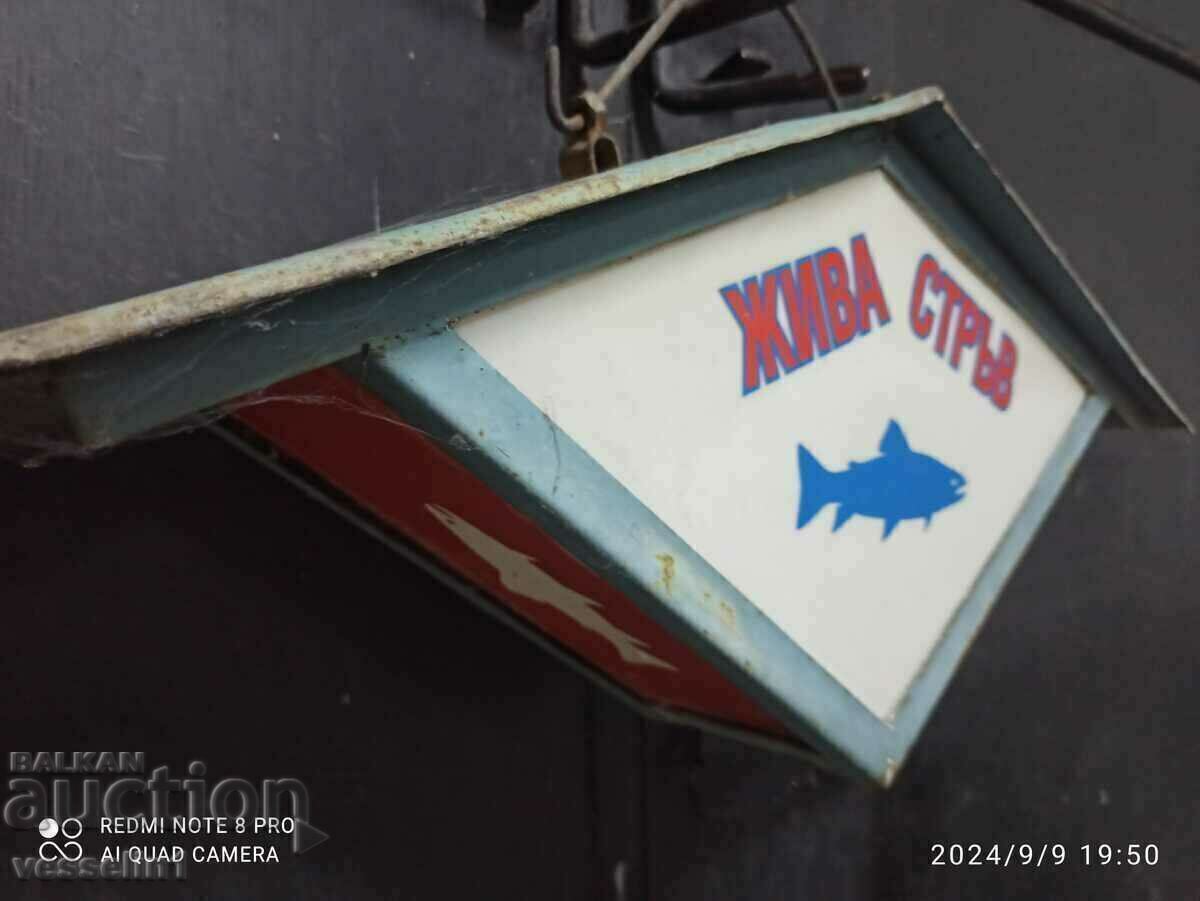 Auction Retro fish sign suitable for living room and fishing shop Auction Retro fish sign suitable for living room and fishing shop