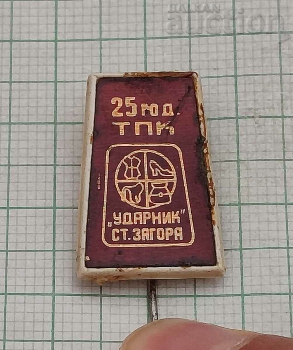 TPK "UDARNIK" STARA ZAGORA 25 badge