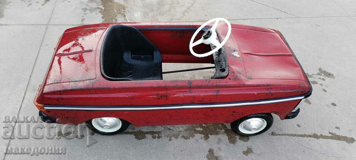 Metal car with pedals