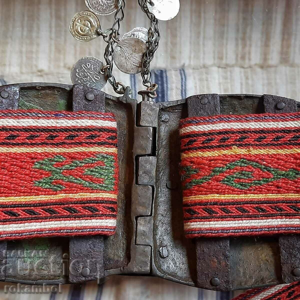 Antique Bronze Revivalist Belt Buckles with Belt - 6