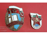 "EXCELLENT AND WARRIOR ATHLETE" BADGES ENAMEL