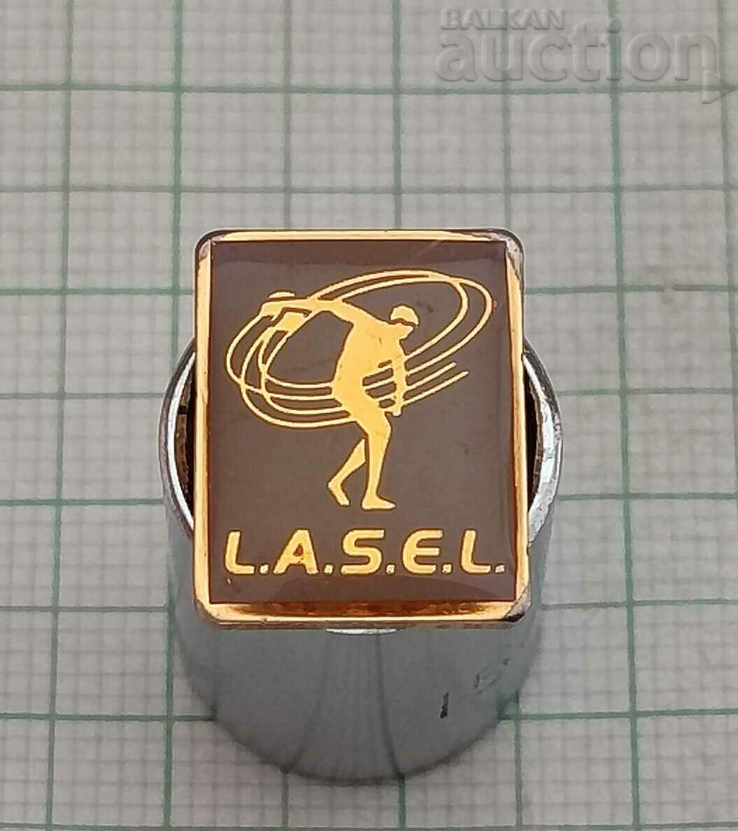 L.A.S.E.L. SPORTS STUDENTS LUXEMBOURG LOGO BADGE PIN