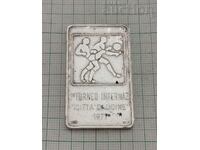 SOCCER UDINE ITALY 1977 SILVER PLAQUE