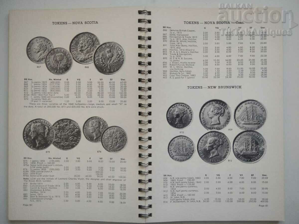 catalog de monede, bancnote și jetoane canadiene cu preț 20.00 BGN | € 10.23 catalog de monede, bancnote și jetoane canadiene cu preț 20.00 BGN | € 10.23