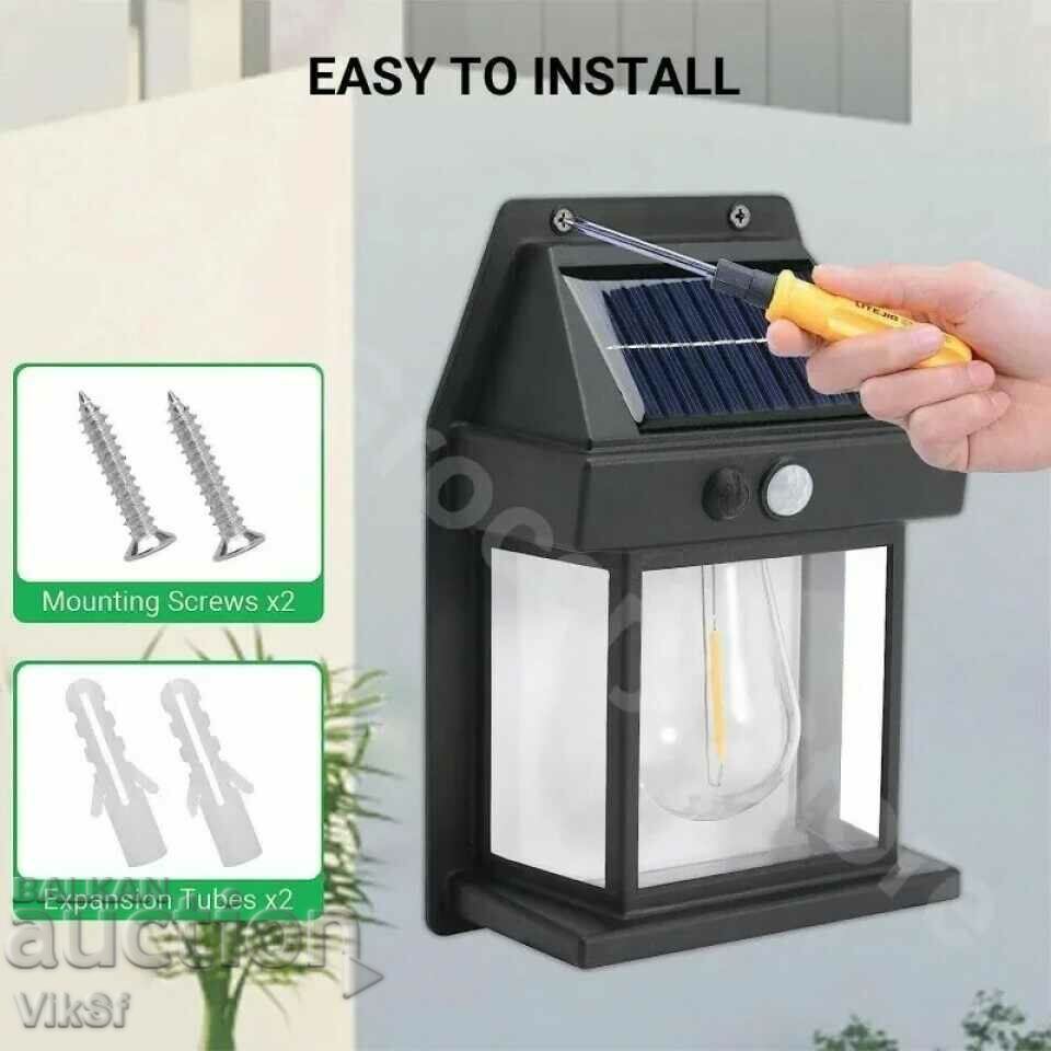 Auction Solar wall lamp Solar with sensor and 3 modes Auction Solar wall lamp Solar with sensor and 3 modes