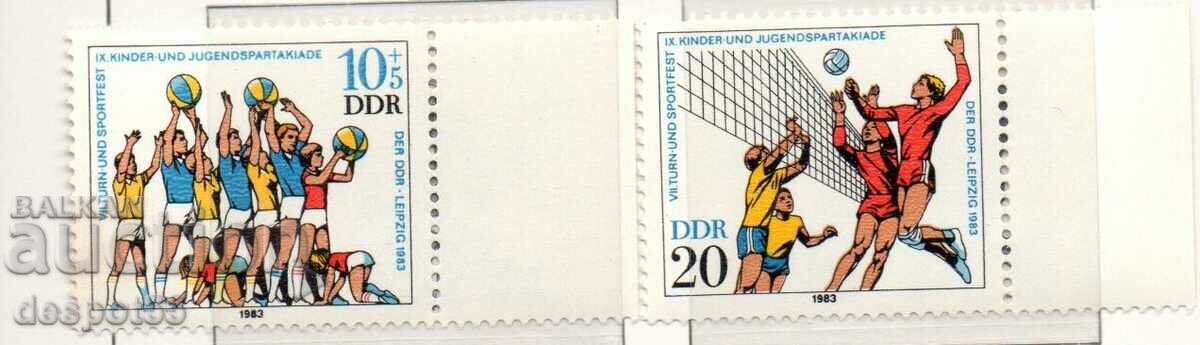 1983. GDR. Youth sport.