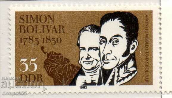 1983. GDR. 200 years since the birth of Simon de Bolivar.