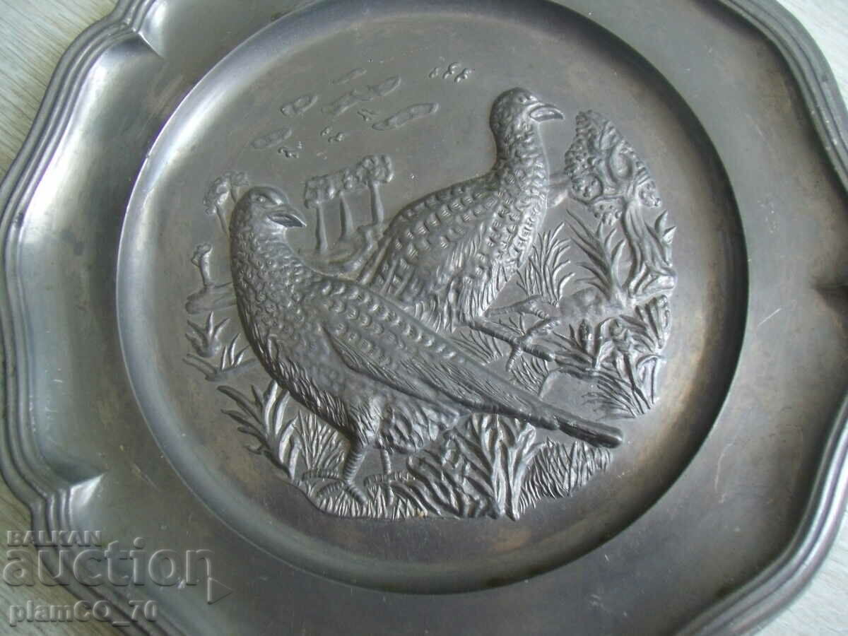 No.*7689 old metal / tin panel with price 20.00 BGN | € 10.23