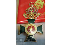 BULGARIA, CINEMA REPLICA OF THE ORDER OF SAINT ALEXANDER WITH ENAMEL