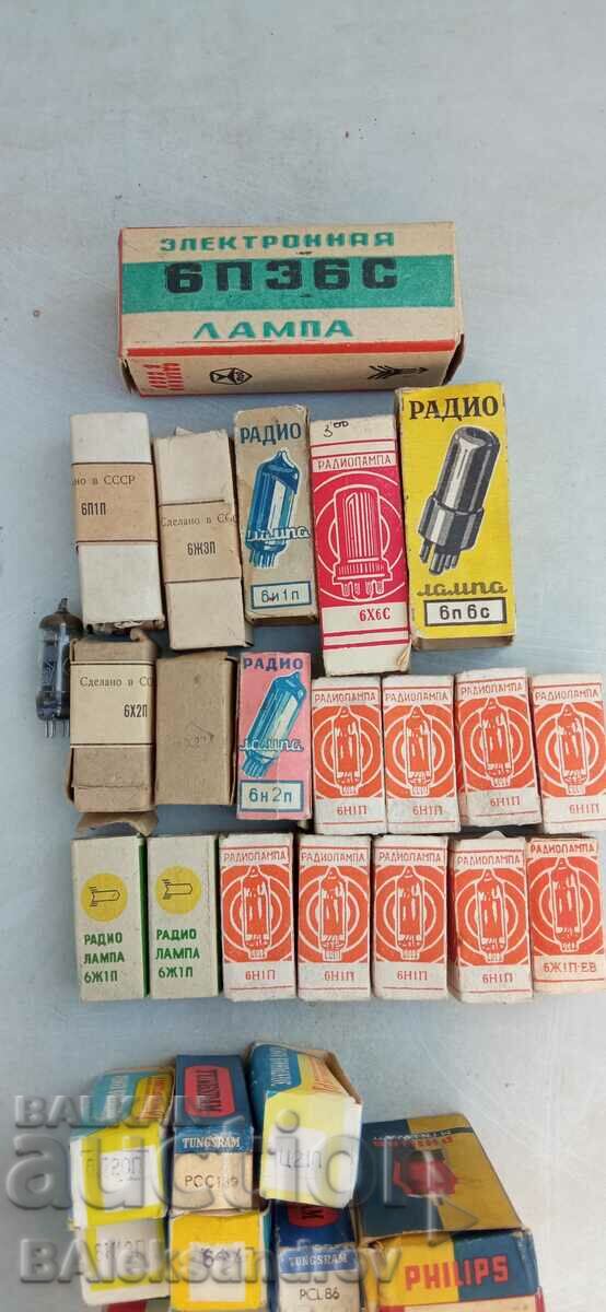 Auction  Large lot of unused radio tubes