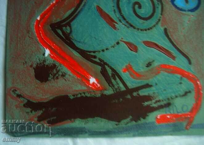 Аукцион Картина абстракция пастел, масло, смесена техника, подписана Аукцион Картина абстракция пастел, масло, смесена техника, подписана