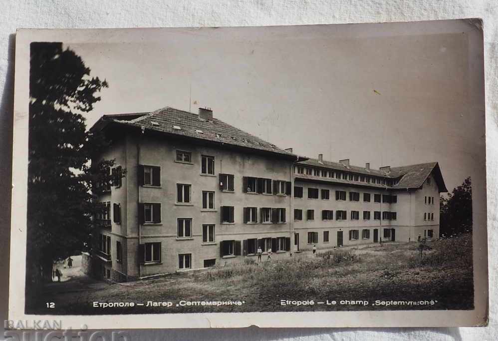 UNUSED ETROPOLE SEPTEMBER CARD before 1962 UNUSED ETROPOLE SEPTEMBER CARD before 1962