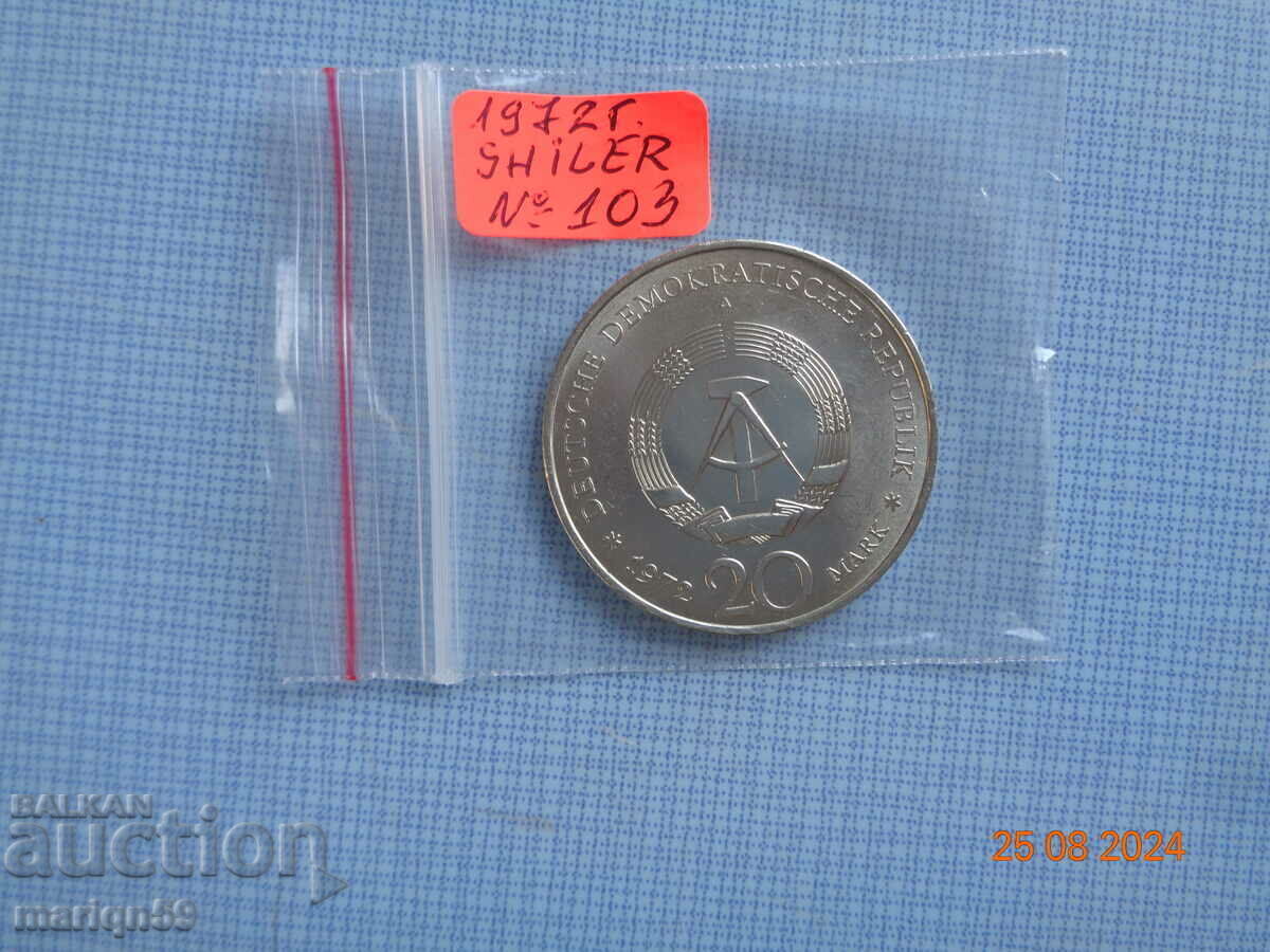 RDG -20 TIMBRIE -EXCELENT -1972- Nr 578 RDG -20 TIMBRIE -EXCELENT -1972- Nr 578