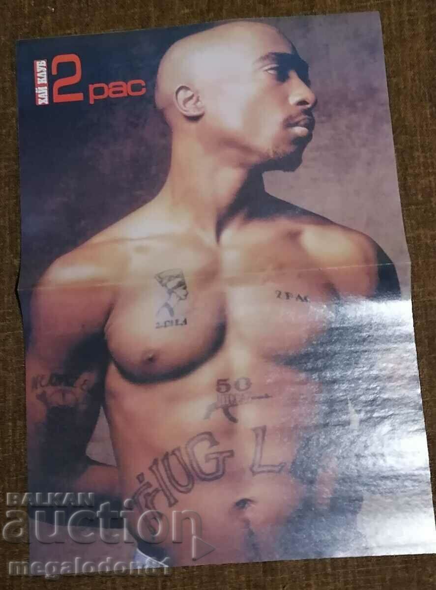 2 Pac Poster de la High Club Magazine