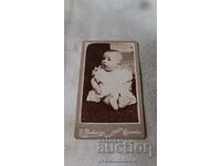 Photo Baby in an Armchair Shumenu 1897 Carton