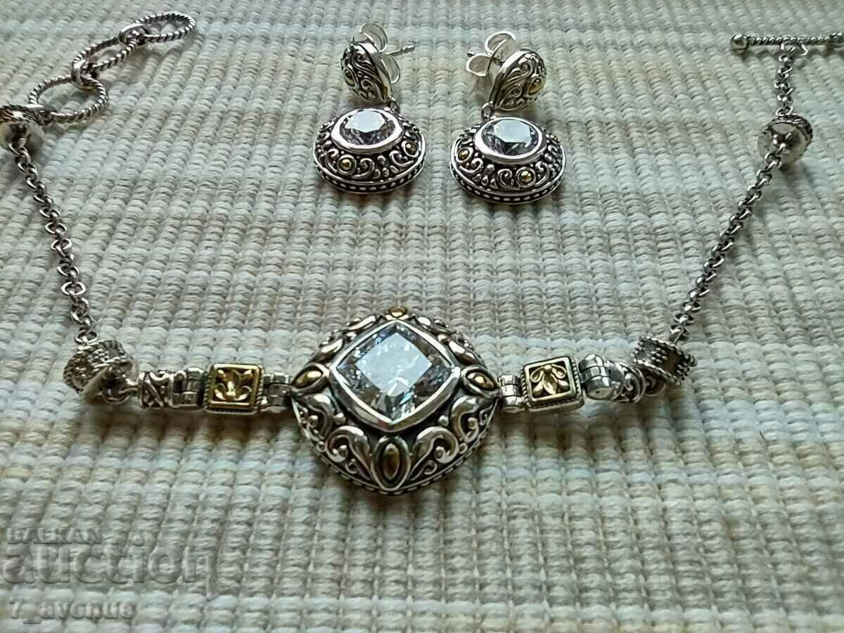 Delivery of Silver Earrings, silver, ornaments, zircon 25.03.2024 Delivery of Silver Earrings, silver, ornaments, zircon 25.03.2024