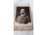 Photo Man with beard and mustache Sofia 1904 Carton