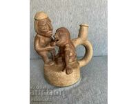 Moche Peruvian Huaco erotic pottery