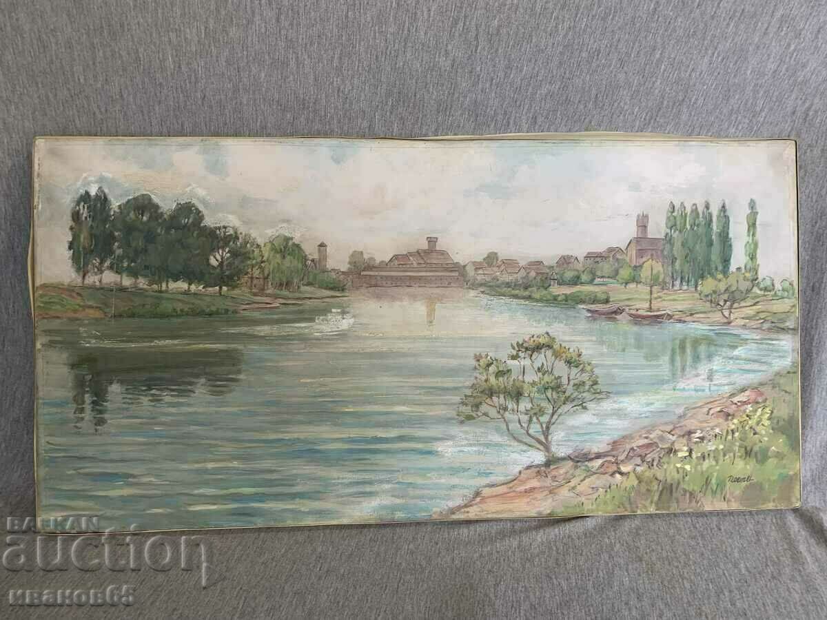 old painting Landscape