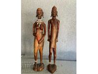 African wooden figures figurines