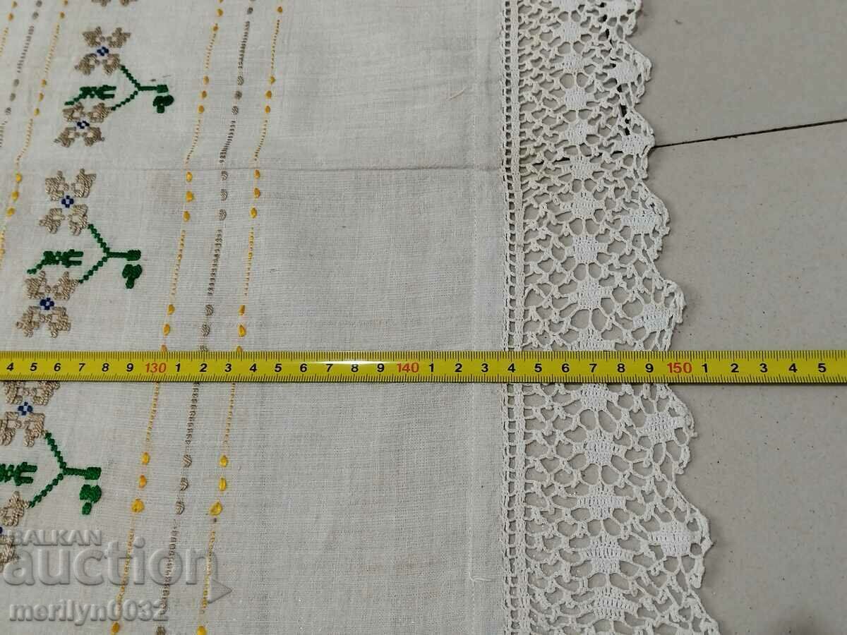 Доставка на Стара ръчно тъкана кърпа кенар бродерия дантела Доставка на Стара ръчно тъкана кърпа кенар бродерия дантела
