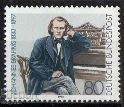 1983 GFR. 150 χρόνια από τη γέννηση του Johannes Brahms, συνθέτη.