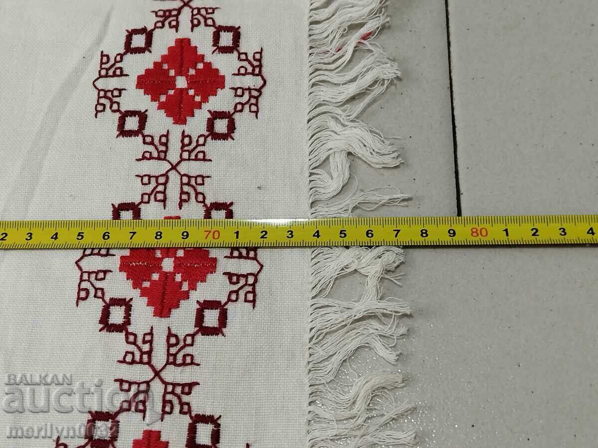 Auction Old embroidered check, tablecloth, milo, Bulgarian embroidery Auction Old embroidered check, tablecloth, milo, Bulgarian embroidery