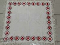 Old embroidered check, tablecloth, milo, Bulgarian embroidery