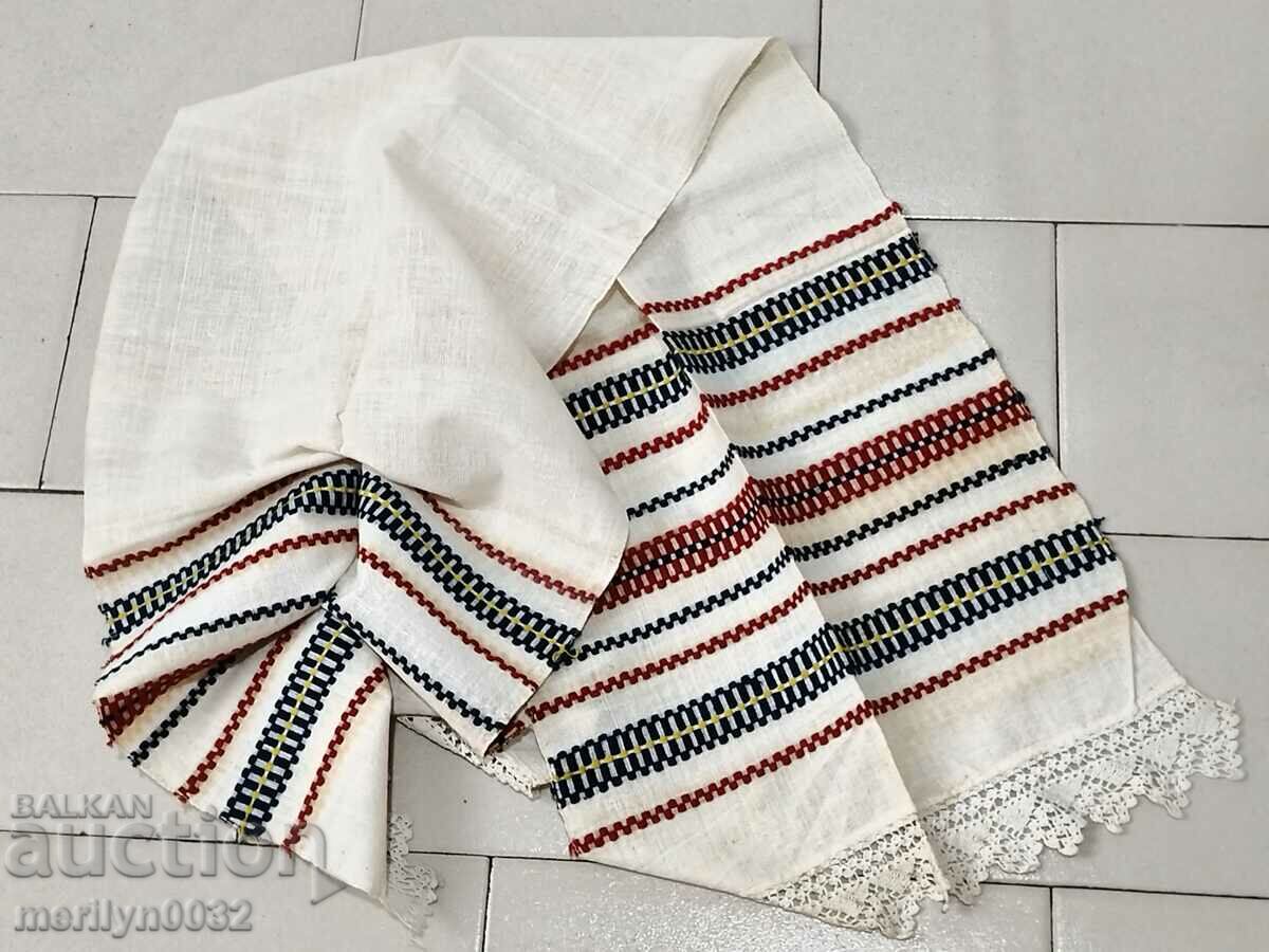 Old hand woven cloth kennar embroidery lace - 6 Old hand woven cloth kennar embroidery lace - 6