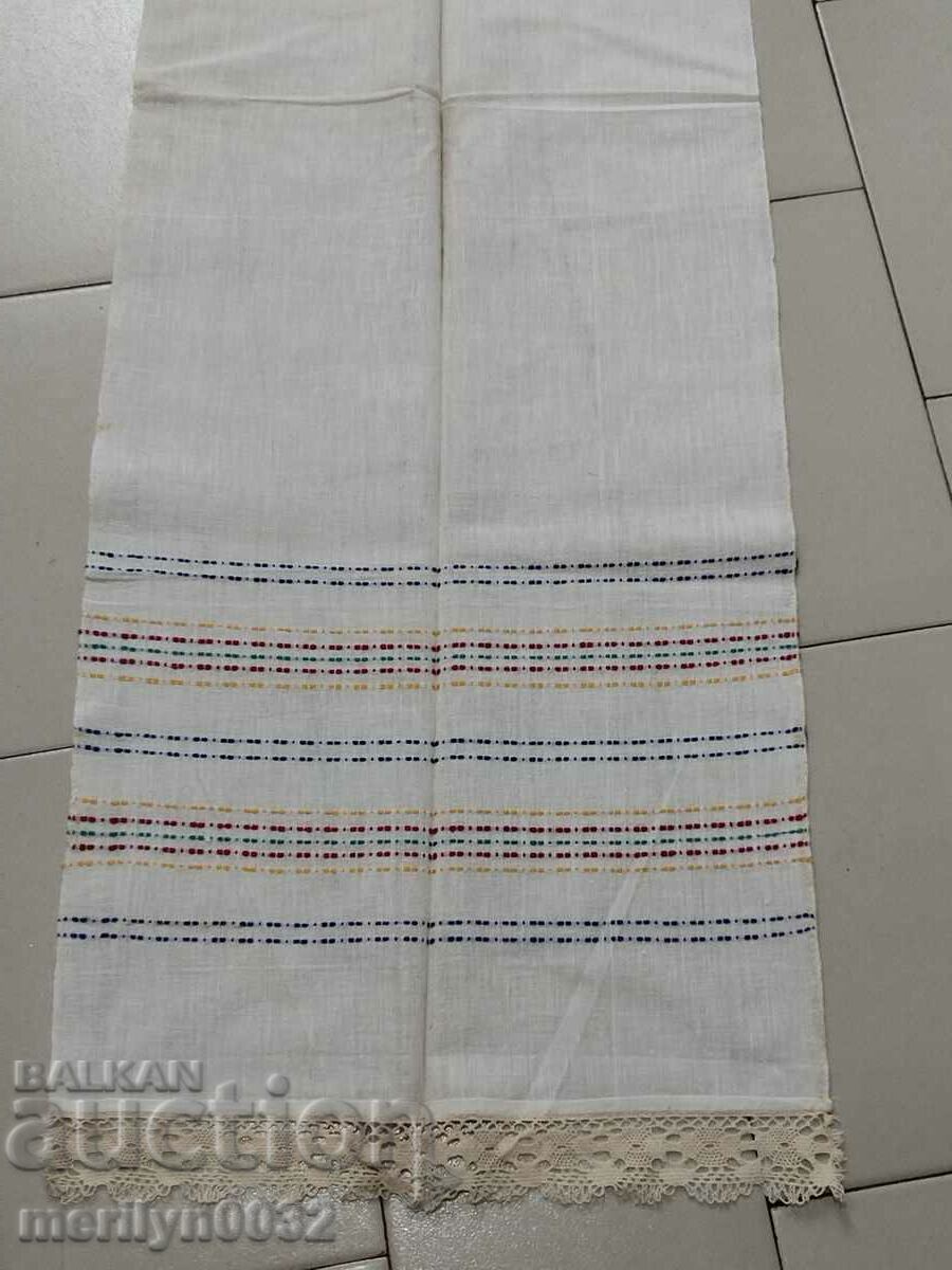 Old hand woven cloth kennar embroidery lace - 6 Old hand woven cloth kennar embroidery lace - 6