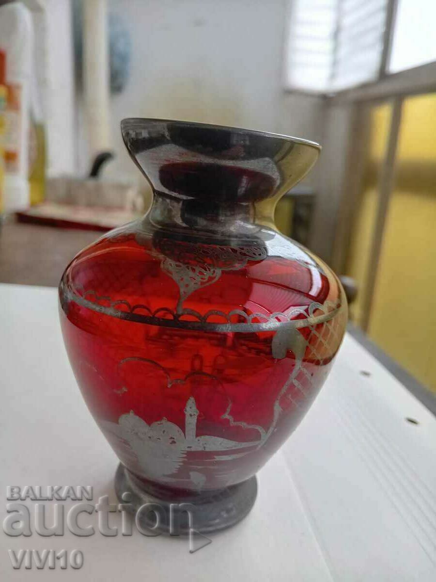 Unique vase with silver Unique vase with silver