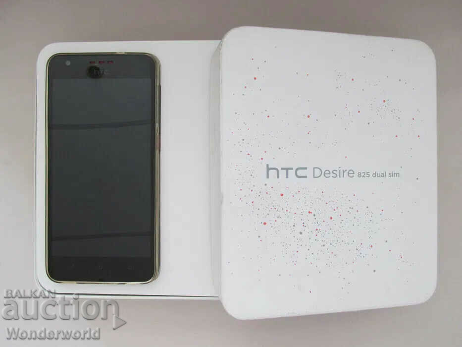 HTC Desire 825 Dual SIM - запазен, с калъф, в оригинална опа