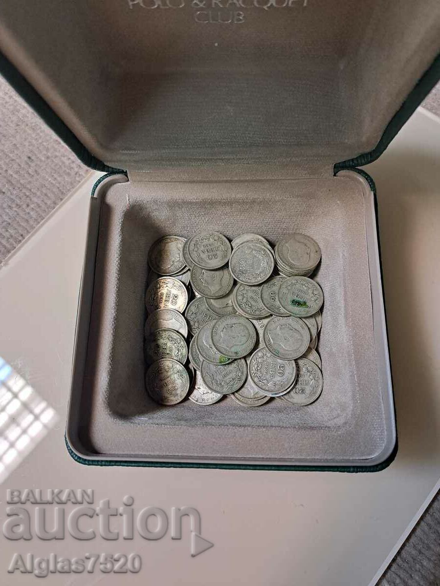 100 τεμάχια - 20 BGN 1930/ασήμι/ 100 τεμάχια - 20 BGN 1930/ασήμι/