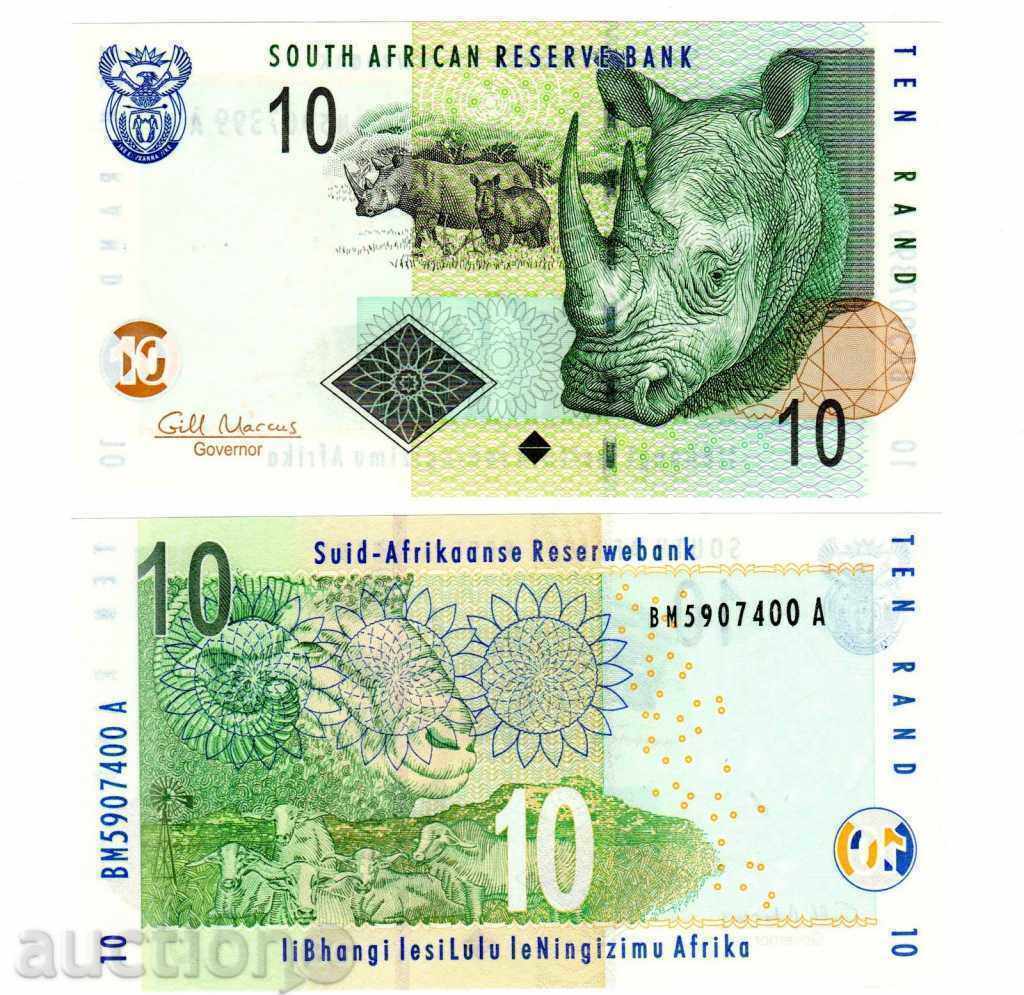 +++ Africa de Sud 10 Rand P 128 2009 NEW UNC +++