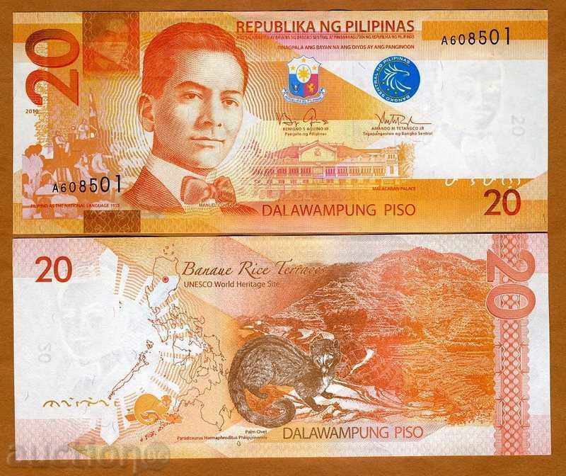 +++ FILIPINE 20 Piso P 206 2010 UNC +++