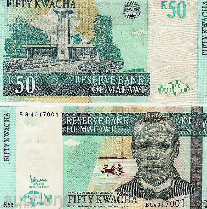 +++ MALAWI 50 kwacha 2011 P NOU UNC +++