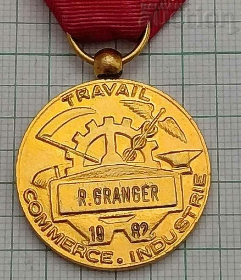 Delivery of FRANCE SILVER MEDAL ROSETTE NAMED INDUSTRY /