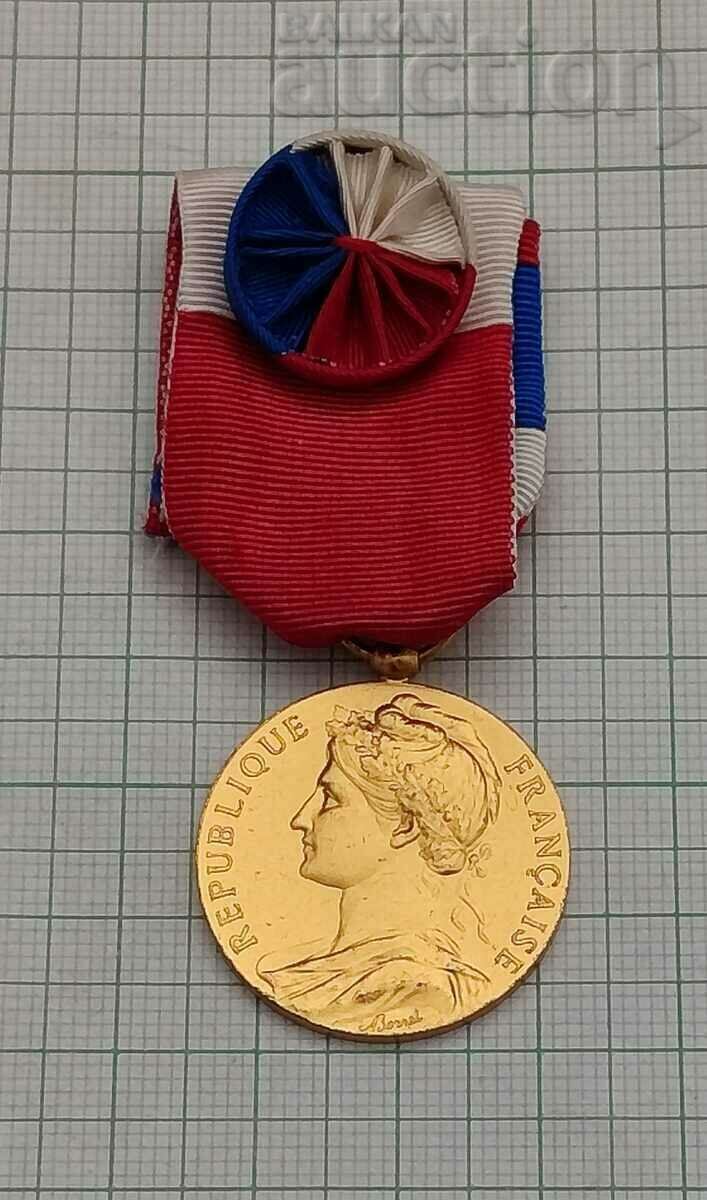 FRANCE SILVER ROSETTE MEDAL NAMED 1985