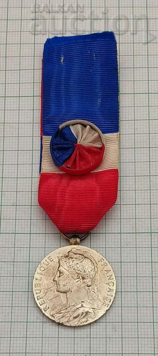 FRANCE SILVER ROSETTE MEDAL NAMED 1968