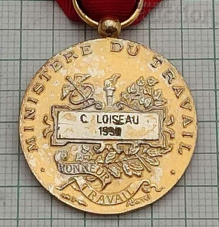 Auction FRANCE SILVER ROSETTE MEDAL NAMED 1990 Auction FRANCE SILVER ROSETTE MEDAL NAMED 1990