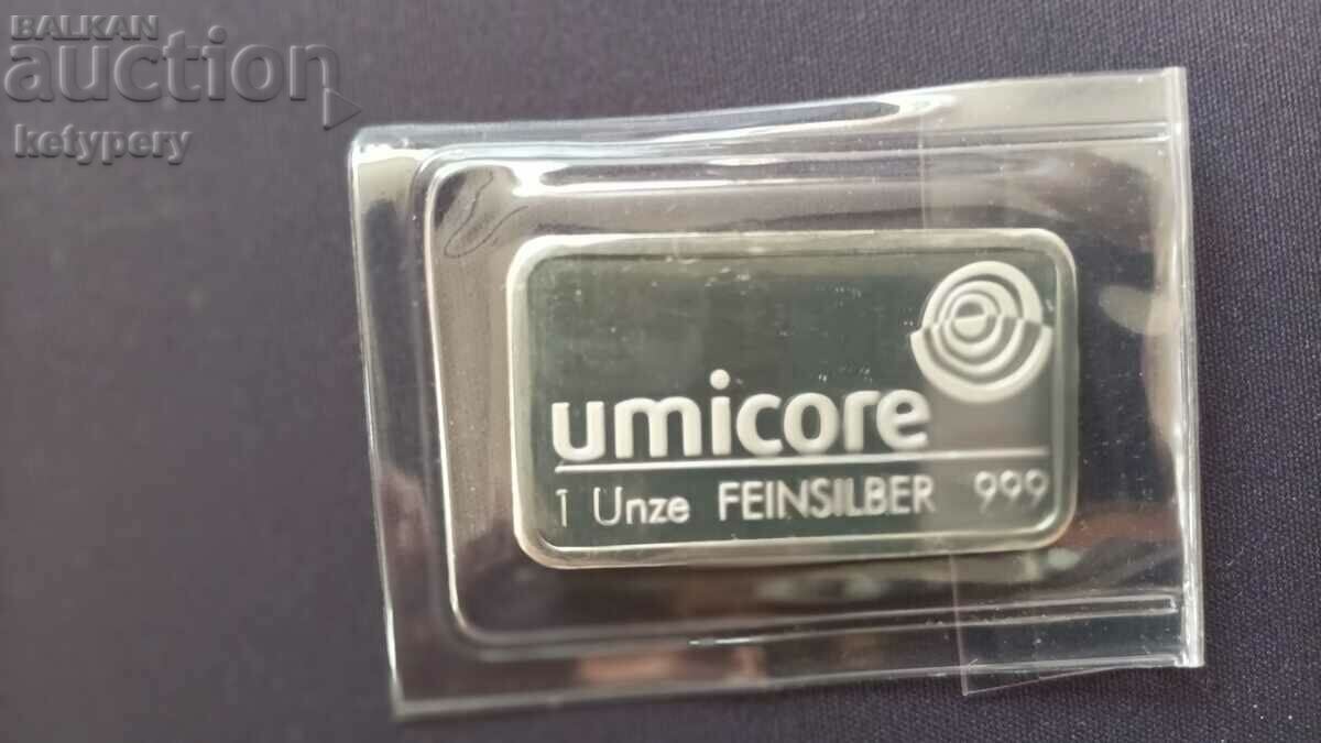 Сребро 1 oz UMICORE 999