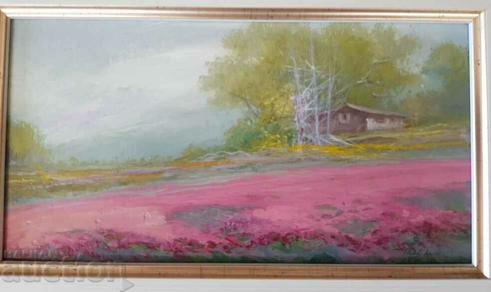 Beautiful oil landscape painting TRILLO 2 with price 280.00 BGN | € 143.16